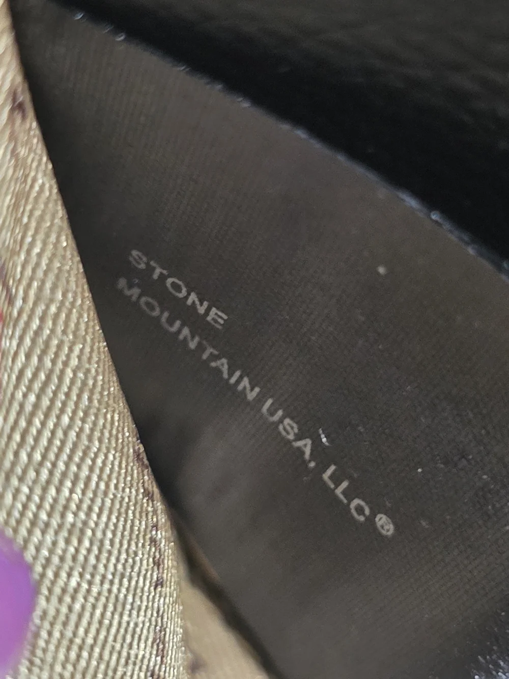 Stone Mountain USA | Black Boho Chic Embossed Paisley Checkbook Wristlet Wallet